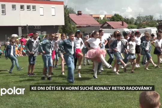 Ke Dni dětí se v Horní Suché konaly retro radovánky