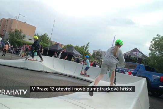 V Praze 12 otevřeli nové pumptrackové hřiště