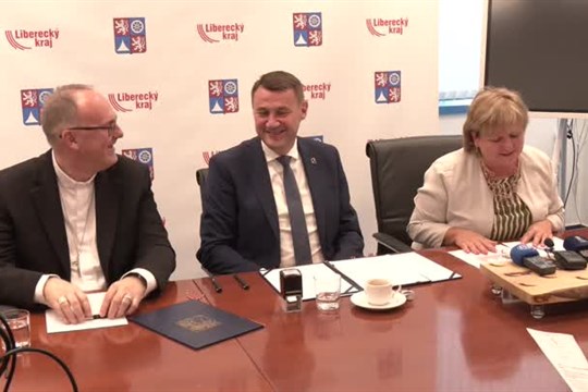 Liberecký kraj uzavřel memorandum s církví
