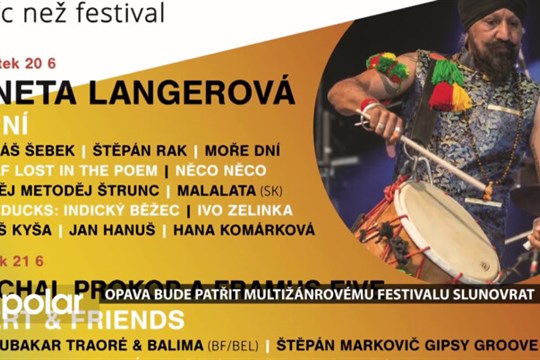Opava bude patřit multižánrovému festivalu Slunovrat. Nabídne koncerty, přednášky i komentované prohlídky