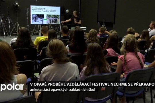 V Opavě proběhl festival Nechme se překvapovat. Školáky seznámil s ohroženými druhy zvířat