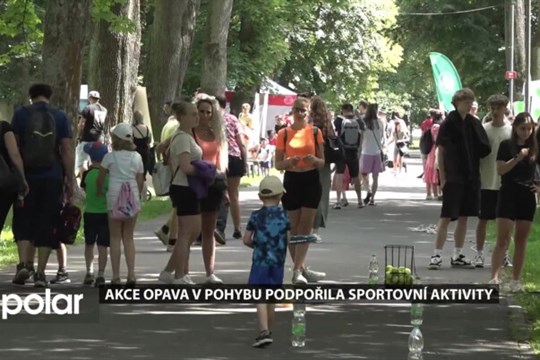 Akce Opava v pohybu podpořila sportovní aktivity. Probíhala v Městských sadech a na letním koupališti