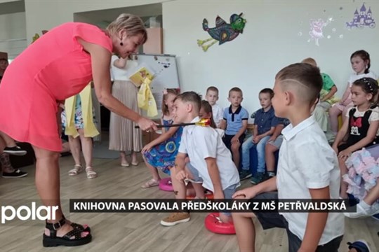 Knihovna se rozloučila s dětmi z MŠ Petřvaldská v Havířově pasováním na školáky