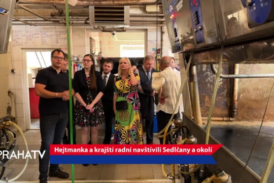 Hejtmanka a krajští radní navštívili Sedlčany a okolí