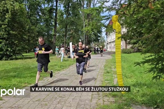 V Karviné se poprvé konal Běh se žlutou stužkou. Zapojilo se 18 odsouzených