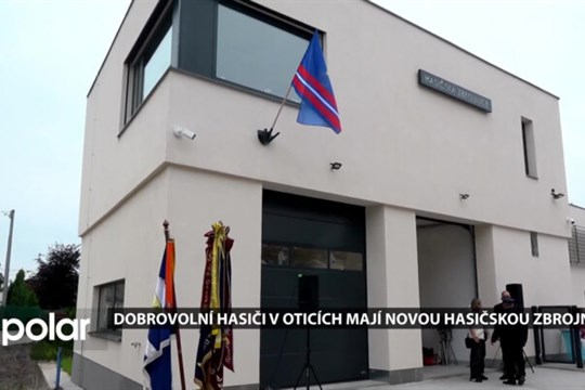 Dobrovolní hasiči v Oticích mají novou hasičskou zbrojnici. Z původní budovy zůstaly jen obvodové zdi