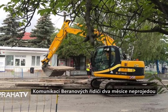 Komunikací Beranových řidiči dva měsíce neprojedou