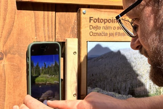 Novinka pro turisty na Šumavě, na třech místech se objevily tzv. fotopointy
