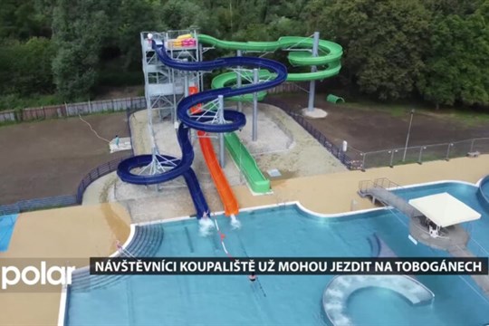 Návštěvníci havířovského koupaliště už mohou jezdit na nových tobogánech