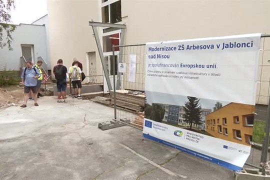 Rekonstrukce jabloneckých ZŠ jsou v plném proudu