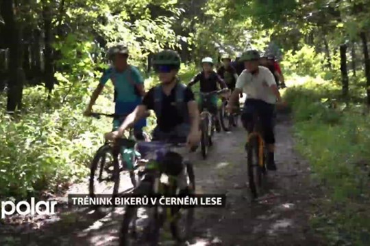 Trénink bikerů oddílu Black forest bikers v Černém lese