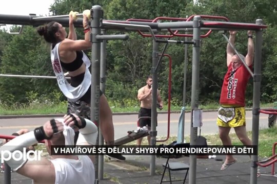 Světový den shybů podpořili sportovci i v Havířově, část výtěžku darují hendikepovaným dětem
