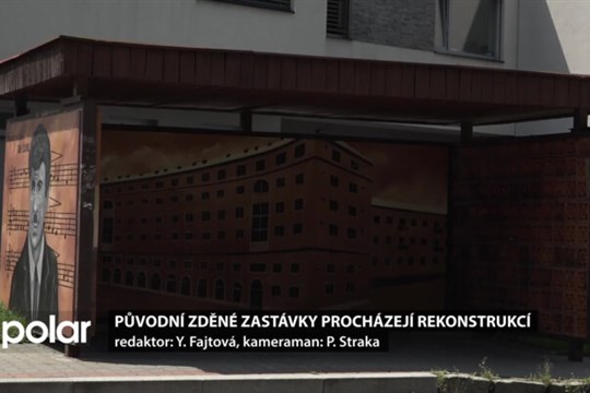 Původní zděné autobusové zastávky v Ostravě-Porubě procházejí rekonstrukcí