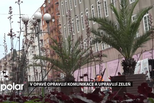 V Opavě přes léto opravují komunikace a poškozené dlažby a revitalizují zeleň