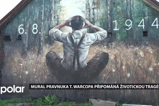 Mural pravnuka Teodora Warcopa připomíná životickou tragédii