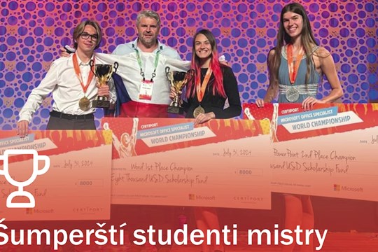 Studenti ze Šumperka jsou mistry světa ve Wordu a Excelu