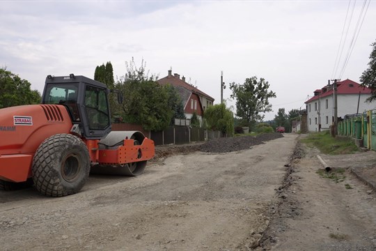 Oprava průtahu obcí Podolí