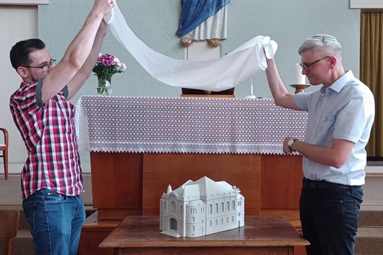 Prostějov si připomněl významné trojvýročí a odhalil 3D model prostějovské synagogy