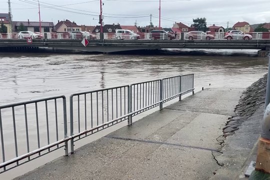 Povodeň se městu naštěstí vyhnula
