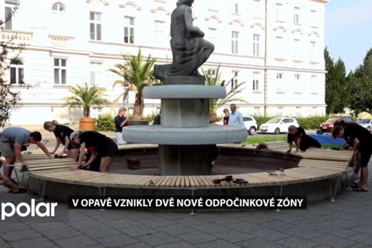 V Opavě vznikly dvě nové odpočinkové zóny. Vytvořili je studenti studentům