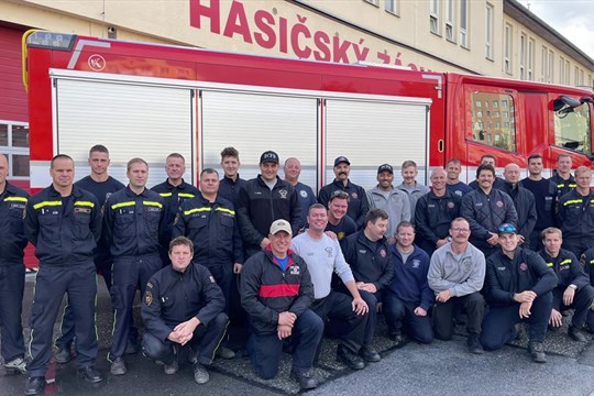 Američtí hasiči navštívili Olomoucko