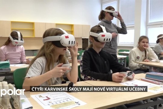 Na základních školách v Karviné mají VR brýle, speciální stavebnice a roboty