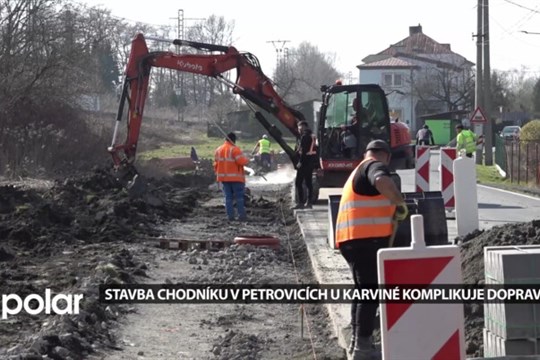 Částečná uzavírka silnice III/46810 v Petrovicích u Karviné se řeší kyvadlovou dopravou