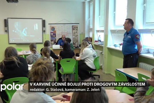 Akce To je zákon, kámo! tentokrát na ZŠ U Lesa dělala osvětu kolem drogových závislostí