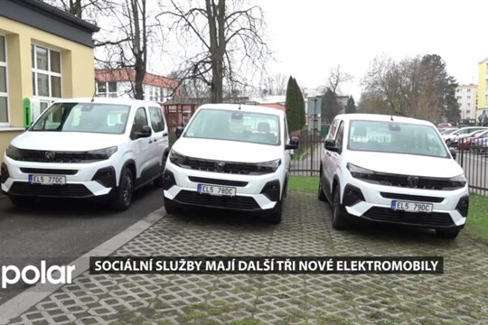 Byly pořízeny další tři nové elektromobily pro usnadnění práce Sociálních služeb Karviná