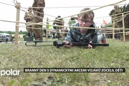 Branný den s dynamickými akcemi vojáků zocelil  a hlavně pobavil i děti