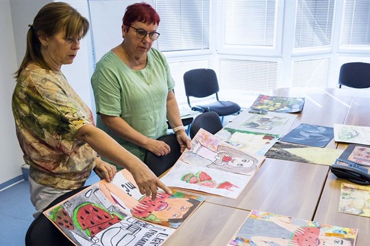 Děti namalovaly zážitky a krásy z venkova