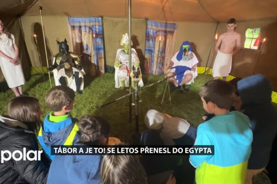 Tábor A JE TO! se letos přenesl do Egypta, úkolem bylo zachránit Kleopatru