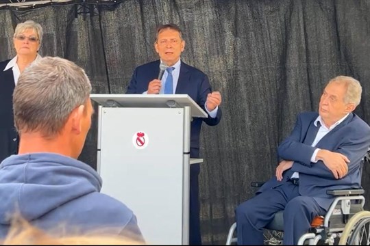 Lídři do Evropské unie kandidující za ČSSD se sešli s občany Teplic